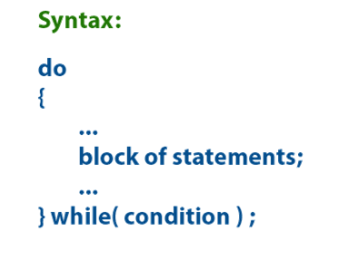 do while statement syntax