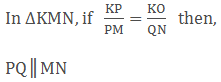 Converse of Basic Proportionality Theorem