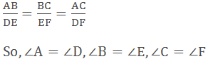 ∆ABC ~ ∆DEF