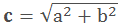 As in Pythagoras theorem