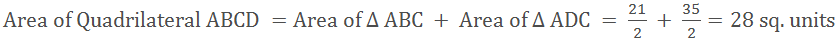 Area of quadrilateral ABCD