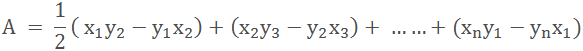 have a polygon with n number of vertices