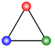 Image has rotational symmetry or line symmetry or both