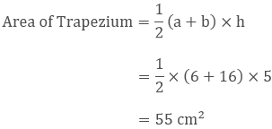 Area of trapezium