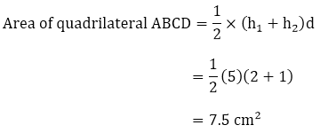 Area of quadrilateral ABCD