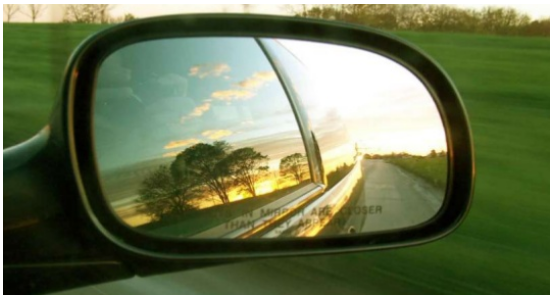 Convex Mirror used in a Rearview Mirror